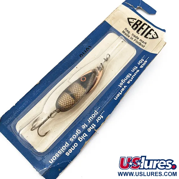 Vintage  Kalakokko Oy  Bete Lotto, 1/3oz сopper spinning lure #18088