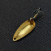 Vintage  Acme Wonderlure, 1/32oz hammered gold fishing spoon #18091