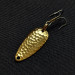 Vintage  Acme Wonderlure, 1/32oz hammered gold fishing spoon #18091