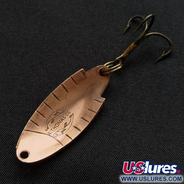 Vintage   Thomas Buoyant, 3/16oz copper fishing spoon #18101