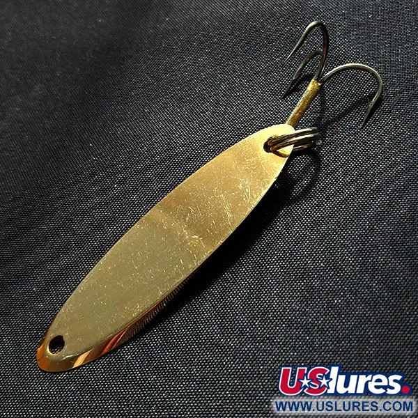 Vintage Acme Kastmaster, 1/2oz gold fishing spoon #18102