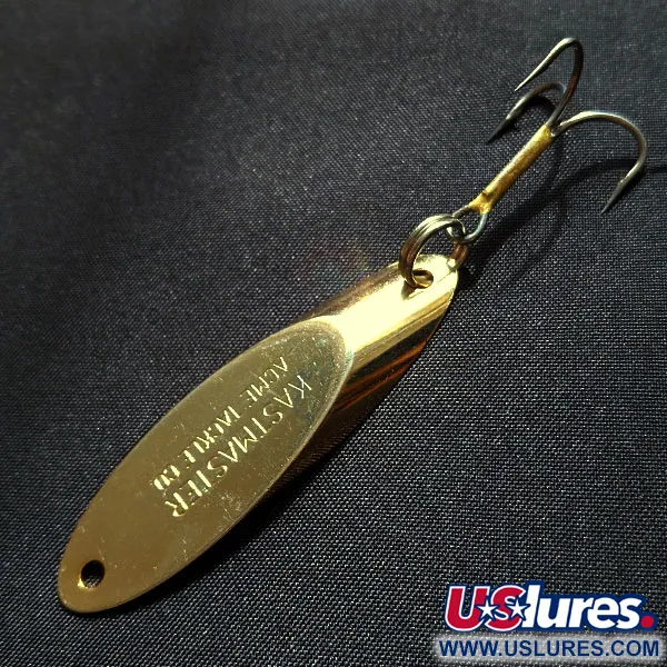 Vintage Acme Kastmaster, 1/2oz gold fishing spoon #18102