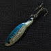 Vintage  Acme Kastmaster, 1/8oz nickel/blue fishing spoon #18105