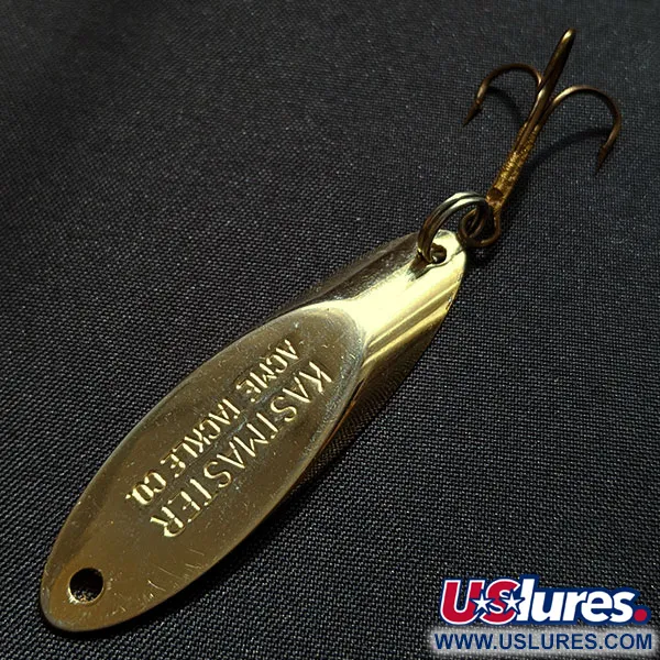 Vintage Acme Kastmaster, 3/8oz gold fishing spoon #18109