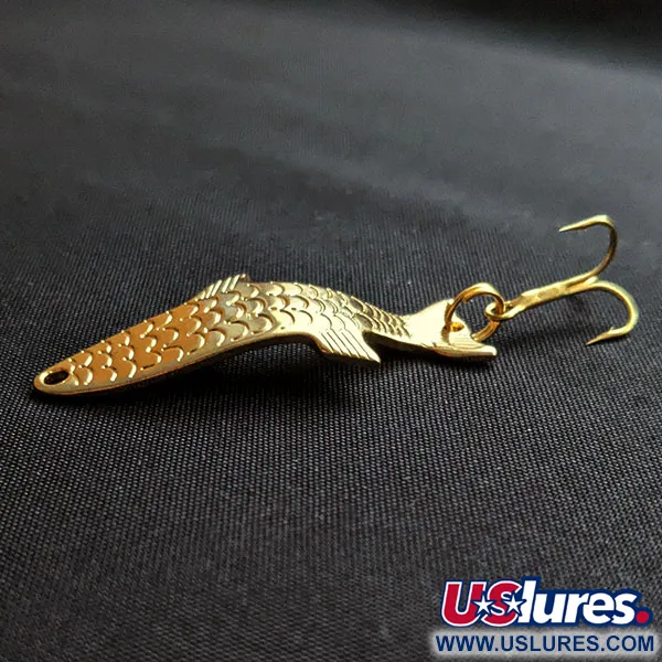 Vintage Acme Phoebe, 1/8oz gold fishing spoon #18139