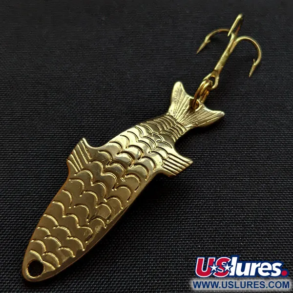 Vintage Acme Phoebe, 1/8oz gold fishing spoon #18139