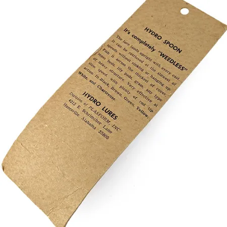 Hydro Lures Hydro Spoon, 2/5oz black/green fishing spoon #18150