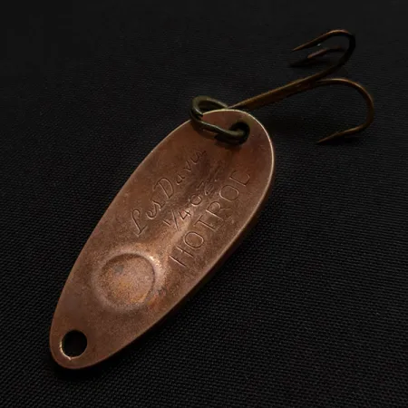 Vintage Luhr Jensen Les Davis Hotrod, 1/4oz copper fishing spoon #18152