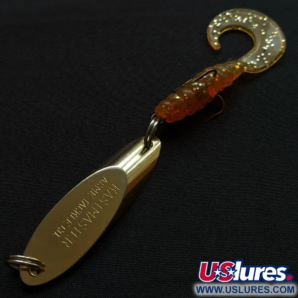 Vintage Acme Kastmaster, 3/8oz gold fishing spoon #18158