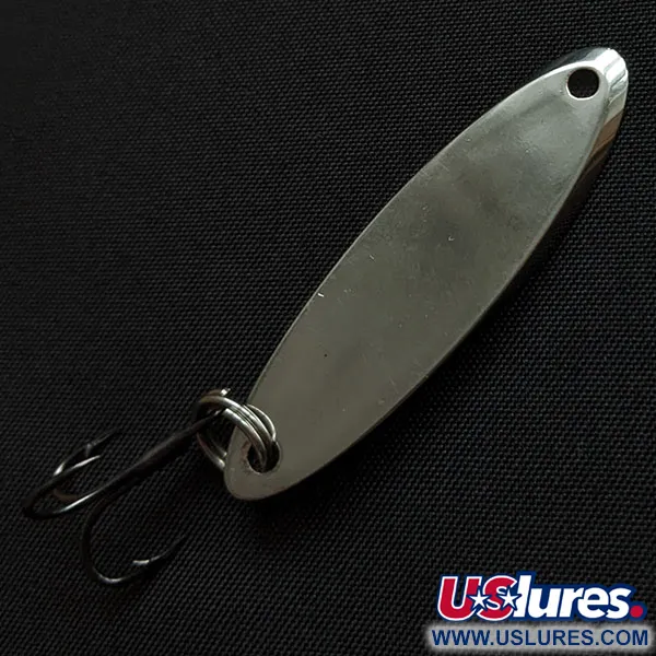 Vintage Acme Kastmaster, 1/4oz nickel/blue fishing spoon #18165