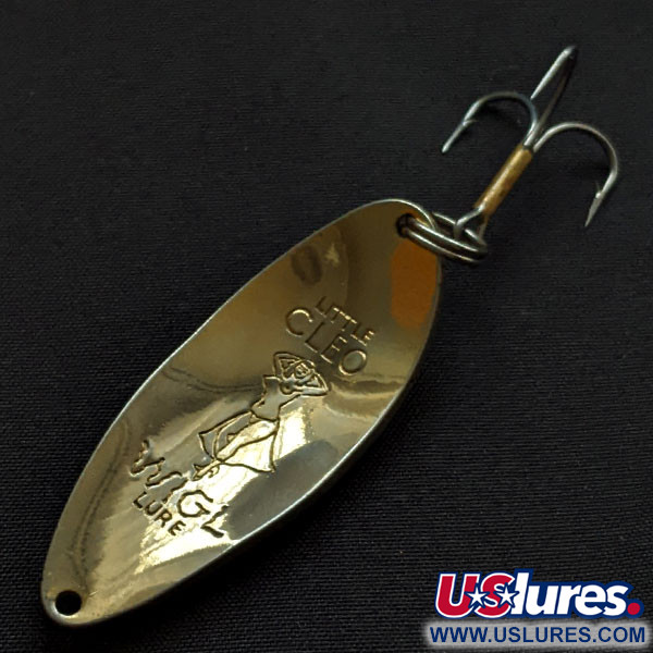 Vintage  Seneca Little Cleo (Hula Girl), 1/2oz gold/nickel fishing spoon #18176