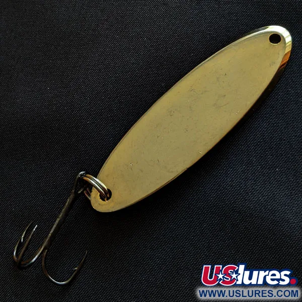Vintage Acme Kastmaster, 1oz gold fishing spoon #18198
