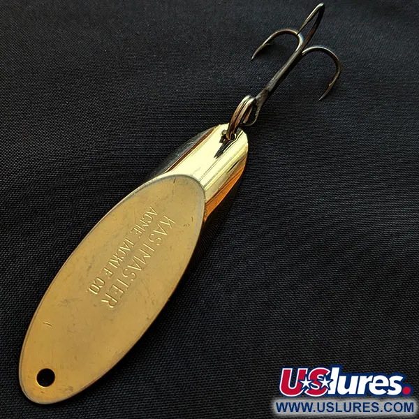 Vintage Acme Kastmaster, 1oz gold fishing spoon #18198