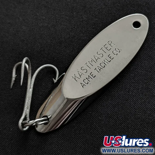Vintage Acme Kastmaster, 1/2oz nickel fishing spoon #18199