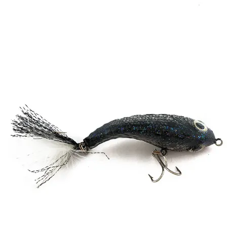 Vintage Renosky Lures Renegade Crystalina Crippled Shad, 2/5oz silver fishing lure #18202