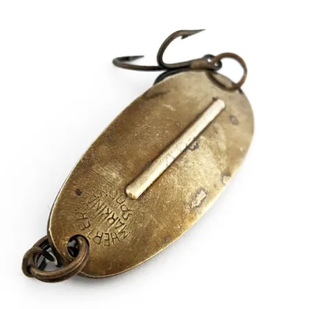Vintage Herter's Markinac Spoon, 1/2oz brass fishing spoon #18210