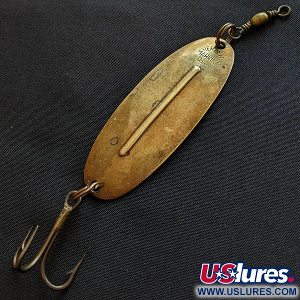 Vintage Herter's Markinac Spoon, 1/2oz brass fishing spoon #18210