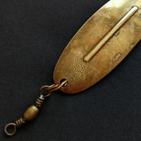 Vintage Herter's Markinac Spoon, 1/2oz brass fishing spoon #18210