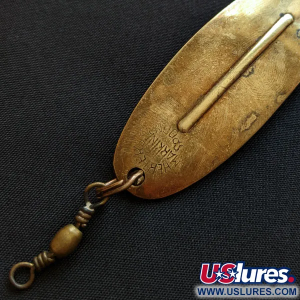 Vintage Herter's Markinac Spoon, 1/2oz brass fishing spoon #18210
