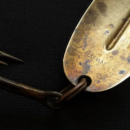 Vintage Herter's Markinac Spoon, 1/2oz brass fishing spoon #18210