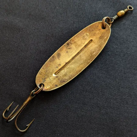 Vintage Herter's Markinac Spoon, 1/2oz brass fishing spoon #18210
