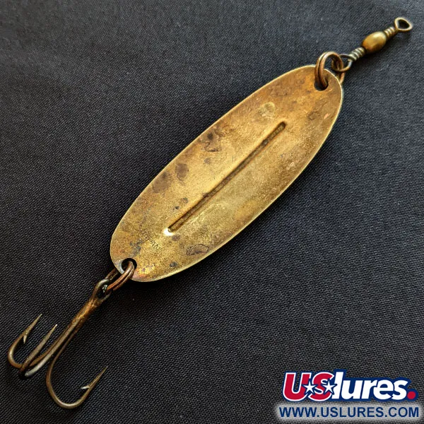 Vintage Herter's Markinac Spoon, 1/2oz brass fishing spoon #18210