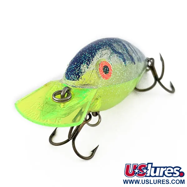Vintage   Rebel Crank R, 1/3oz green fishing lure #18212