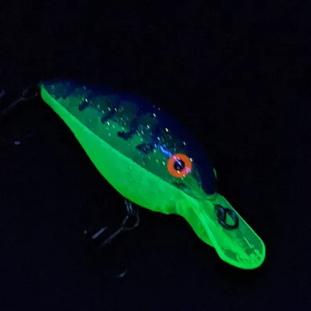 Vintage Rebel Crank R, 1/3oz green fishing lure #18212