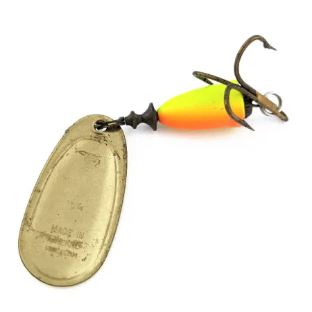 Vintage Blue Fox Super Vibrax 4, 3/8oz Fire Tiger spinning lure #18215