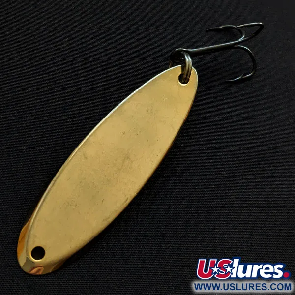 Vintage Acme Kastmaster, 1oz gold fishing spoon #18223