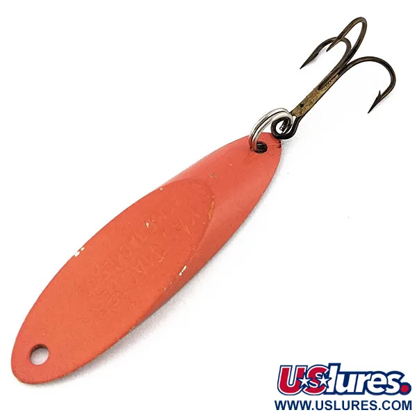 Vintage Acme Kastmaster, 3/8oz nickel/orange fishing spoon #18236