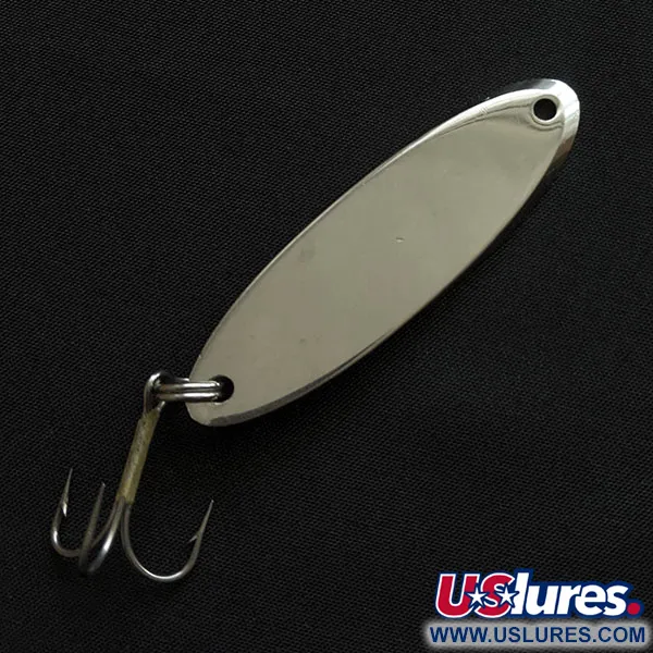 Vintage Acme Kastmaster, 3/4oz nickel/blue fishing spoon #18239