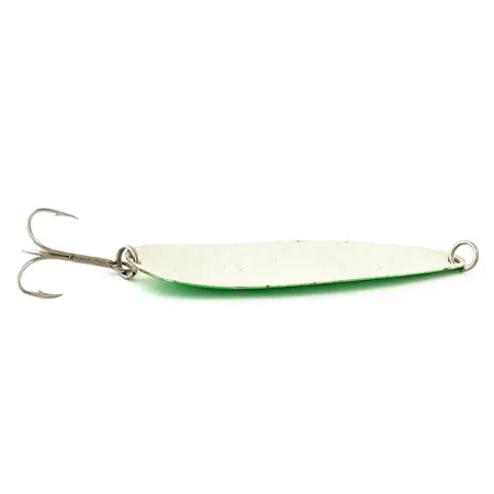 Vintage Worth Hex Trolling Spoons Glow, 2/3oz green Glow - glows in the dark fishing spoon #18240