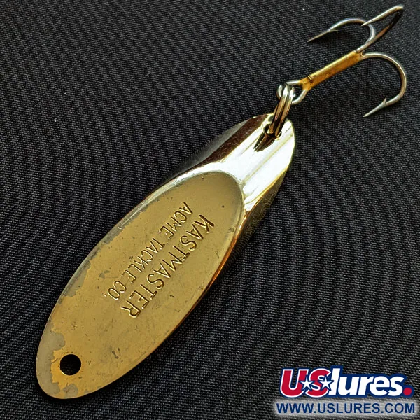 Vintage Acme Kastmaster, 3/4oz gold fishing spoon #18241