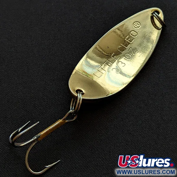 Vintage Acme Little Cleo, 2/3oz gold fishing spoon #18246