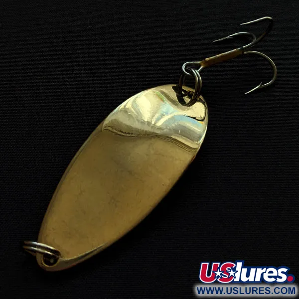 Vintage Acme Little Cleo, 2/3oz gold fishing spoon #18246
