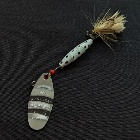 Vintage Abu Garcia Abu Reflex, 1/4oz nickel spinning lure #18260