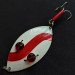 Vintage  Eppinger Red Eye Wiggler, 1oz red white fishing spoon #18262