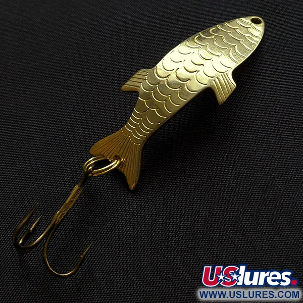 Vintage Acme Phoebe, 1/4oz gold fishing spoon #18263