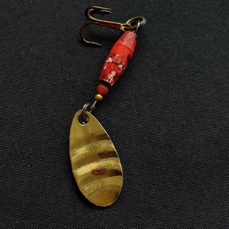 Vintage Luhr Jensen Sneak, 1/8oz gold spinning lure #18264