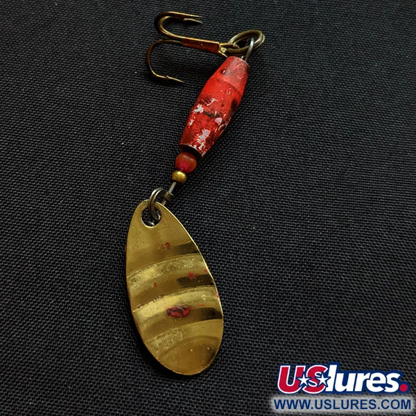Vintage   Luhr Jensen Sneak, 1/8oz gold spinning lure #18264