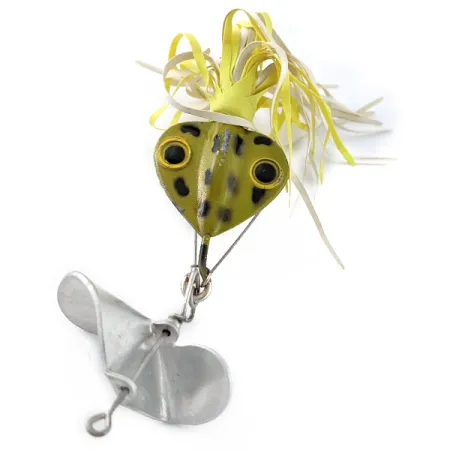 Vintage Fred Arbogast Hawaiian Wiggler No. 2-1/2 Sputterfuss Frog, 3/4oz Frog spinning lure #18268