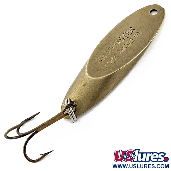 Vintage Acme Kastmaster, 1/2oz brass fishing spoon #18269