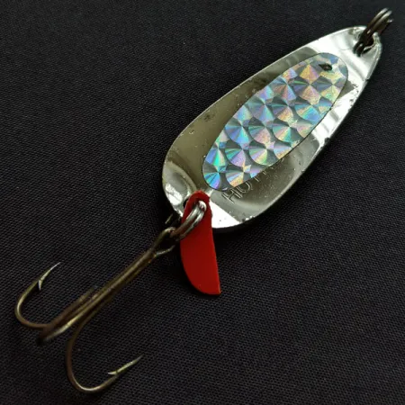 Vintage Luhr Jensen Les Davis Hotrod, 1/2oz nickel fishing spoon #18272