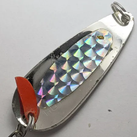 Vintage Luhr Jensen Les Davis Hotrod, 1/2oz nickel fishing spoon #18272