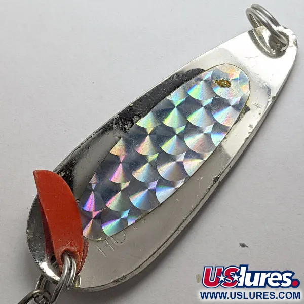 Vintage Luhr Jensen Les Davis Hotrod, 1/2oz nickel fishing spoon #18272