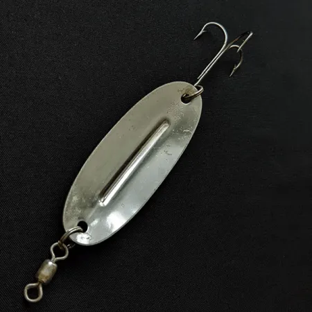 Vintage Williams Wabler W50, 1/2oz silver/red fishing spoon #18427
