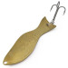 Vintage   Al's gold fish, 3/5oz brass fishing spoon #18277
