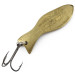 Vintage   Al's gold fish, 3/5oz brass fishing spoon #18277
