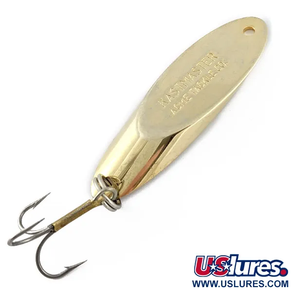 Vintage Acme Kastmaster, 3/4oz gold fishing spoon #18279